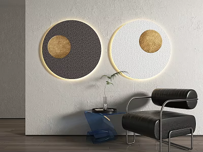 Modern Wall Decorations Simple Wall Decorations 3d model