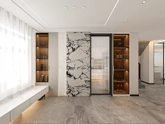 Modern Entrance 3d model