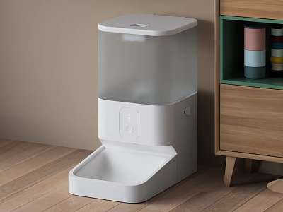 Modern Cat Food Bowl 3d model