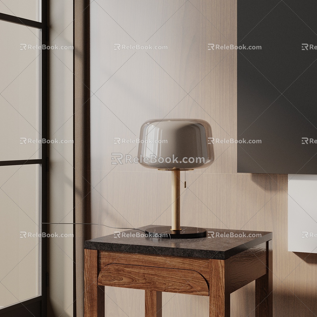 Modern table lamp 3d model