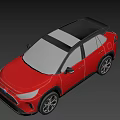 Red SUV With Black Roof And Modern Exterior Design Featuring Black Wheels