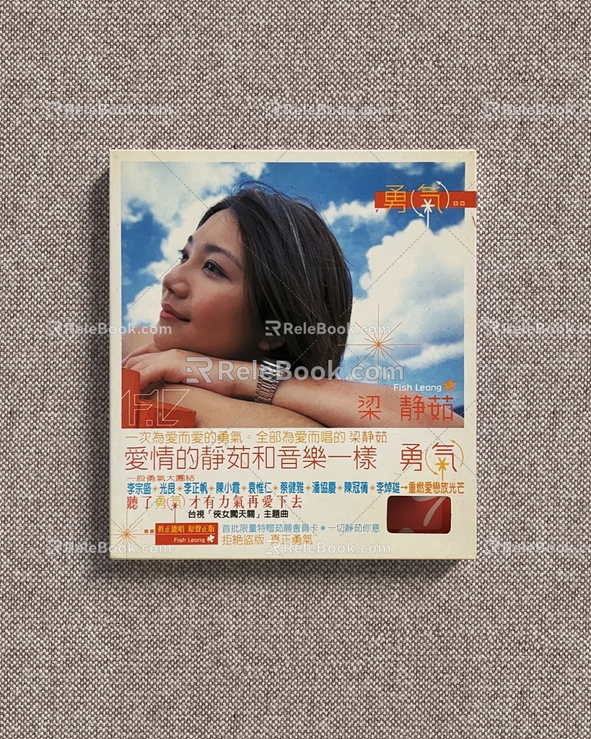 Music Album Leung Jingru Poster CD Tape Record Courage 3d model