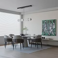 Modern table combination 3d model