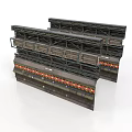 Multi Layer Industrial Equipment Frames With Metal Platforms And Support Structures