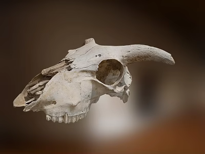 Professional Medical Device Animal Skull Model For Veterinary Educational Training 3d model