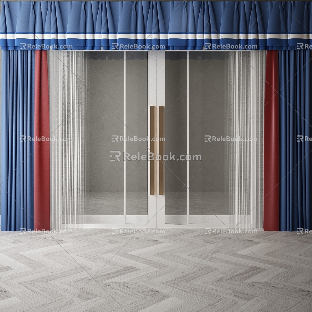 Door Curtain 3d model