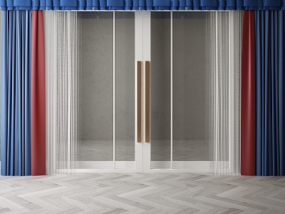 Door Curtain 3d model