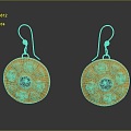 Light Luxury Earrings Earrings Drop Earrings Earrings Jewelry 3d model