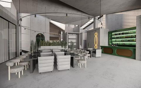 Ji Cafe Restaurant Western Restaurant Sweet Shop 3d model