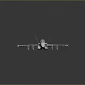 Sleek White Fighter Jet Featuring Cockpit and Missiles Under Wings