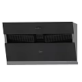 Midea Modern Black Kitchen Range Hood With Double Vents And Control Panel