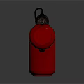 Flamethrower Equipment With Metal Spray Pipe Red Fuel Canisters And Control Grip