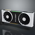 High Performance RTX 4080 Ti Graphics Card With Dual Fans White Black Design