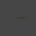 Decorative Sword With Ornate Metallic Carvings And Intricate Details On Hilt And Blade