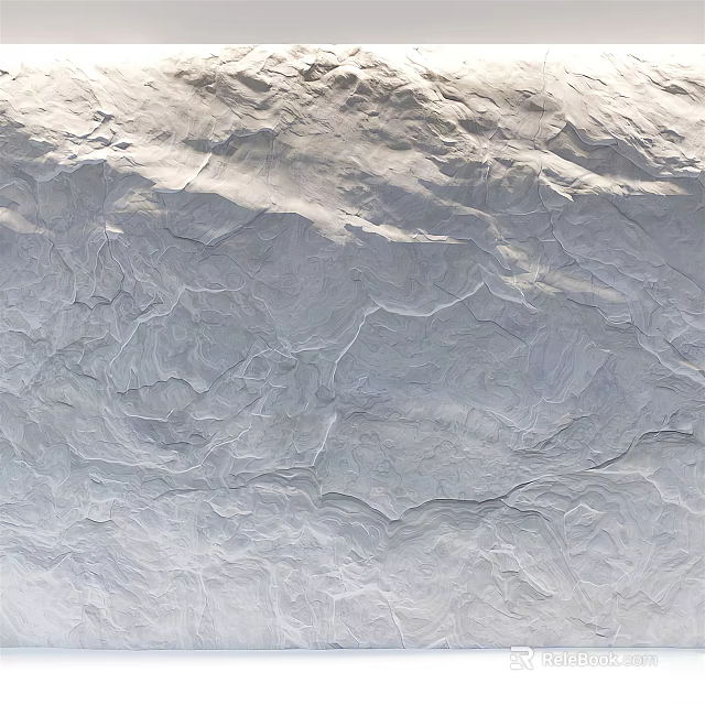 Gray Textured Background Wall with Natural Surface for Modern Interior Design and Home Decor 3d model 