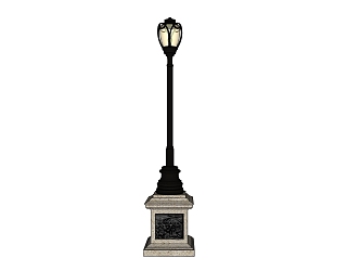 Magnolia lamp outdoor lamp 3d model