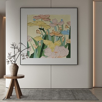 modern decorative painting 3d model