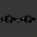 Two Cybernetic Characters In Black Leather Coats With Mechanical Limbs Holding Hands