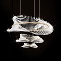 Modern crystal chandelier 3d model