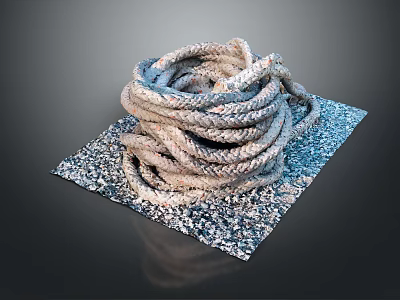 Modern Hemp Rope Rope 3d model Modern Hemp Rope Rope 3d model