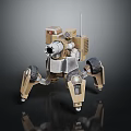 Modern Robot Patrol Robot Security Robot Security Robot 3d model
