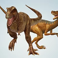 Prehistoric Reptiles Featuring Various Dinosaur Species Such As T-Rex Triceratops And Stegosaurus
