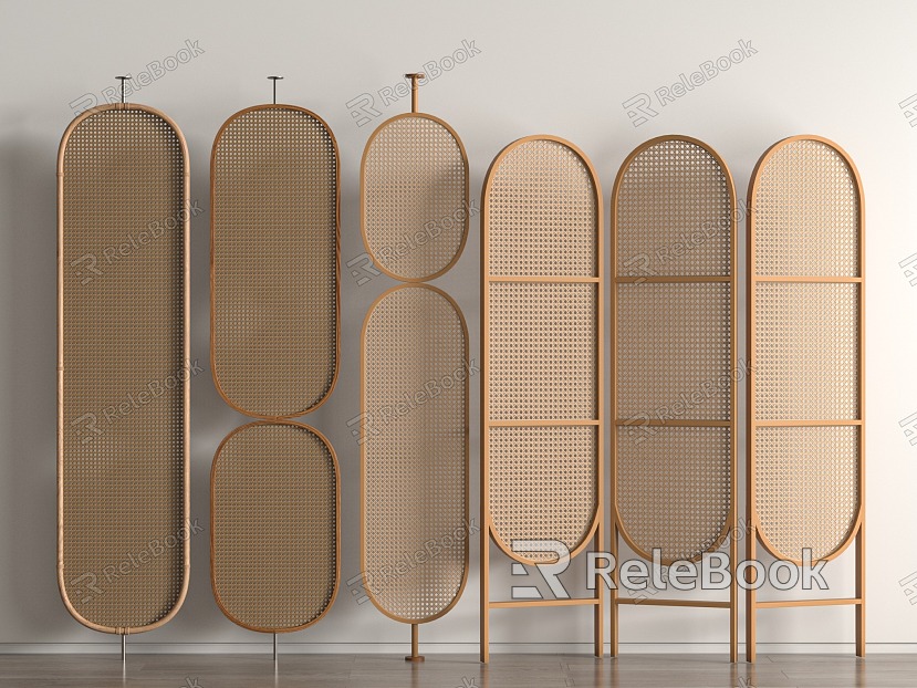 Silly rattan partition model