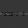 Gray Square Stone Slabs With Textured Surface For Architectural Construction