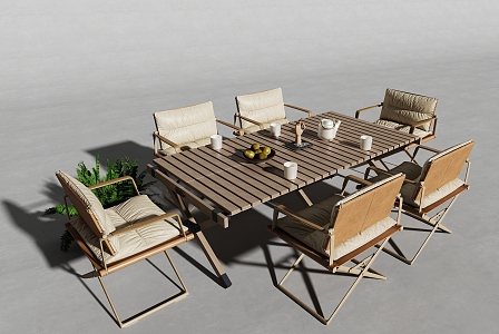 Outdoor Table and Chair Camping Table and Chair Camping Grill Camping Table 3d model