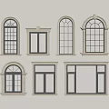 Various Stylish Window Designs With Arched And Rectangular Frames And Glass Panes