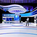 Science and Technology Booth SU Model 3d model