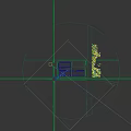 Modern Industrial Warehouse Exterior With Metal Glass Facade Green Accents Loading Docks Trucks And Road