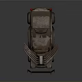 Rugged Rusty Modified Off Road Truck With Open Top TROUBLE Lettering And Wasteland Look