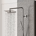 Modern Bathroom Shower Head With Powerful Water Flow And Sleek Handheld Design