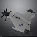 Realistic Navy Aerospace Aircraft Model Showcasing Space Exploration Design Features