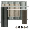 Modern Window Blinds With Vertical Slats And Sturdy Metal Frame Design Structure 3d model