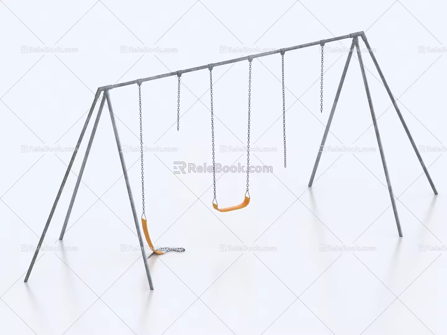 Swing Swing Frame Damaged Swing Frame 3d model