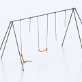 Swing Swing Frame Damaged Swing Frame 3d model