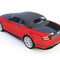 Luxury Bentley Convertible Sports Car With Red Black Exterior And Silver Wheels