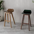 Nordic Bar Stool 3d model