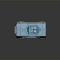 minibus minivan driverless bus school bus van box car 3d model