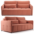 Casual Sofa Combination Casual Sofa Living Room Sofa Double Sofa Pillow Pillow Home Furniture Simple 3d model