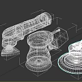 Sander grinding machine polishing machine hardware tools 3d model