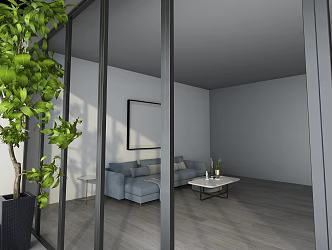 Modern leisure area simple home prototype enterprise commercial 3d model