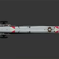 Industrial Gray Metal Safety Barrier Panel With Red White Stripes And Cross Braces