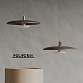 poliform modern chandelier solid wood chandelier 3d model