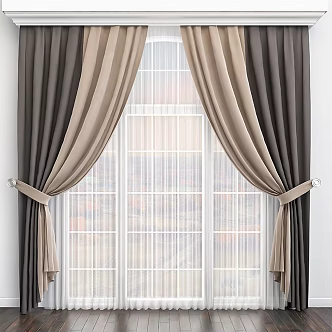 Vintage Curtain 3d model