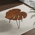 Bamboo tea table 3d model