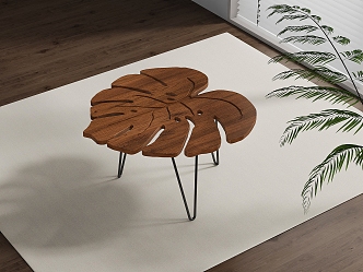 Bamboo tea table 3d model