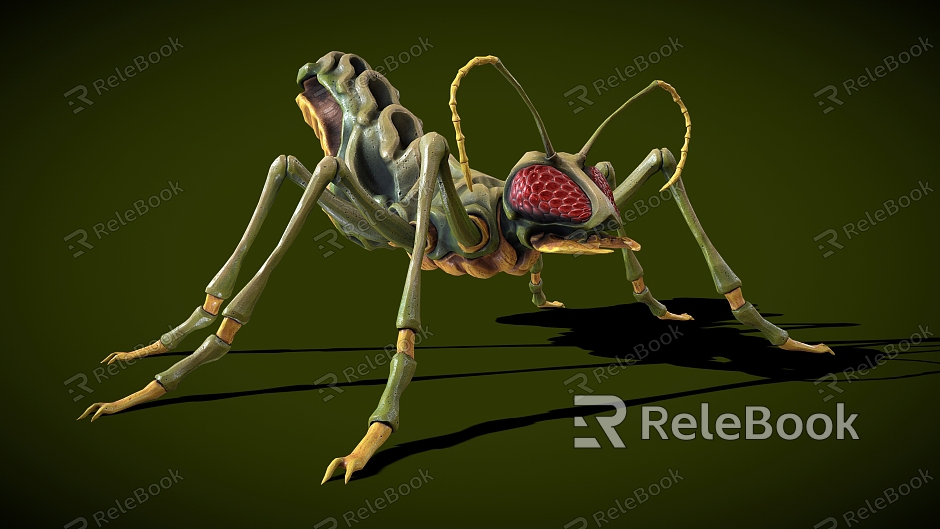 insect pest insect cartoon insect deformation alien insect beetle grasshopper model